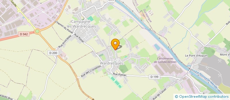 localisation de l'entreprise MADAME AUDREY EVRARD  WARDRECQUES