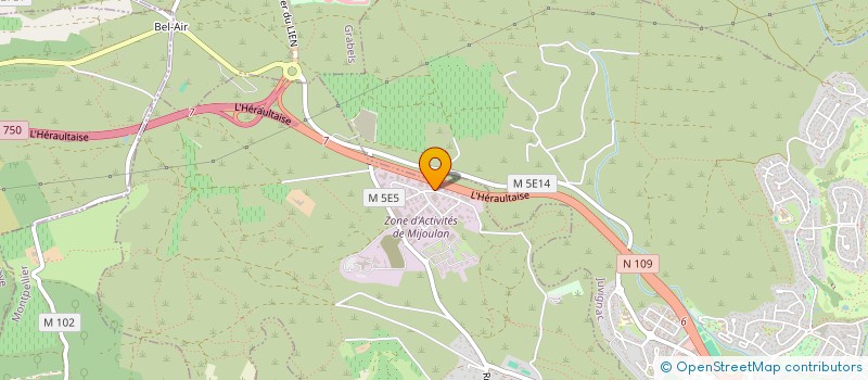 localisation de l'entreprise MADAME AUDREY FABREGUETTES  MONTARNAUD