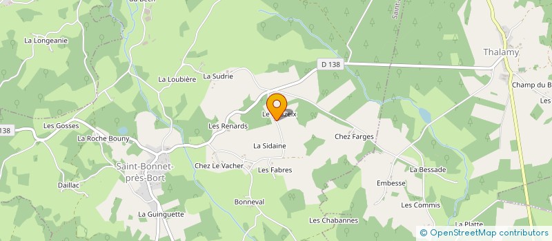 localisation de l'entreprise MADAME AUDREY FARGE  SAINT-BONNET-PRES-BORT