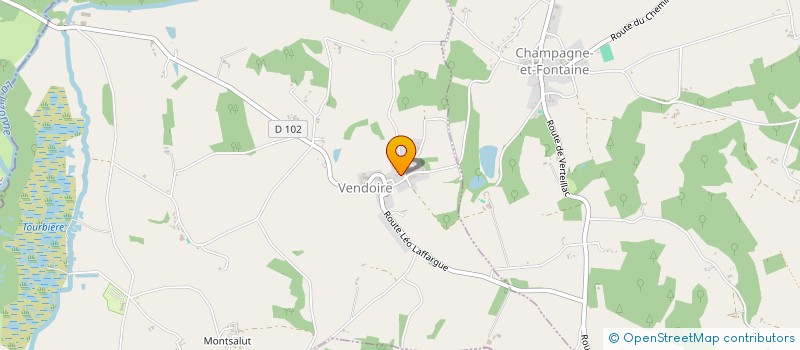 localisation de l'entreprise MADAME AUDREY FAURE  VERTEILLAC