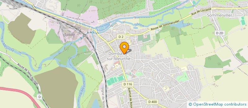 localisation de l'entreprise MADAME AUDREY FAVARON  DOMBASLE-SUR-MEURTHE