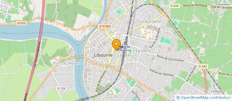 localisation de l'entreprise MADAME AUDREY FAYTE à LIBOURNE