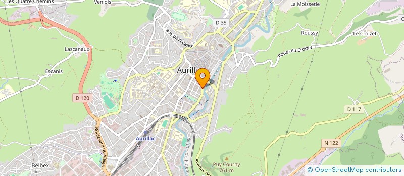 localisation de l'entreprise MADAME AUDREY FEITAMA à AURILLAC