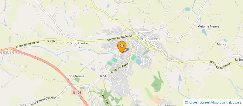 localisation de l'entreprise MADAME AUDREY FELIX  PUYLAURENS