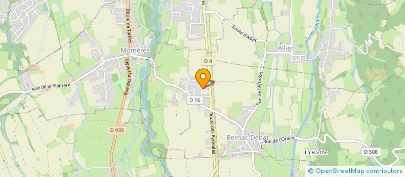 localisation de l'entreprise MADAME AUDREY FENDELEUR  BERNAC-DEBAT