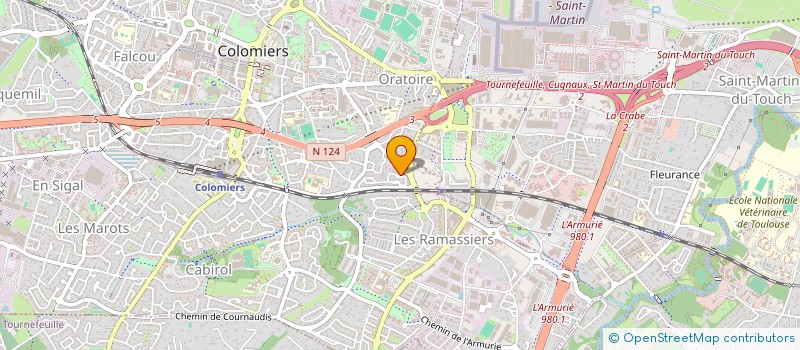localisation de l'entreprise MADAME AUDREY FERNANDEZ à COLOMIERS