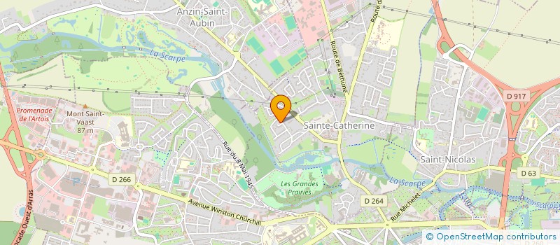 localisation de l'entreprise MADAME AUDREY FLAHOU  SAINTE-CATHERINE