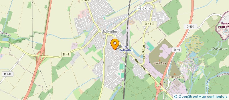 localisation de l'entreprise MADAME AUDREY FOMHOLTZ  BOLLWILLER