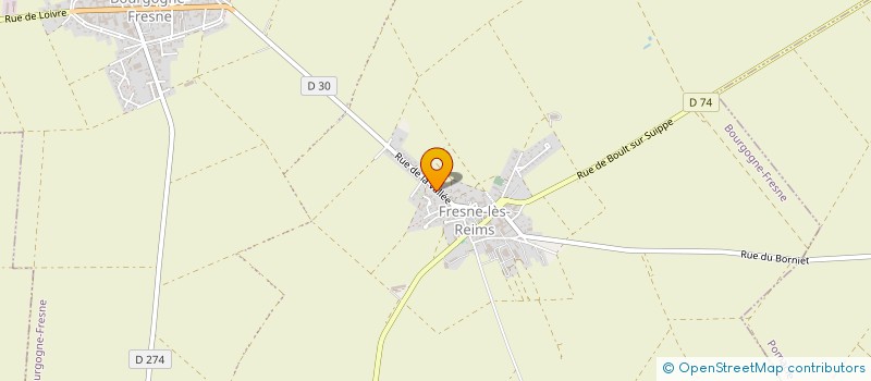 localisation de l'entreprise MADAME AUDREY FORTIN  BOURGOGNE-FRESNE