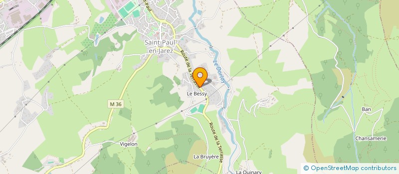 localisation de l'entreprise MADAME AUDREY FOTI  SAINT-PAUL-EN-JAREZ