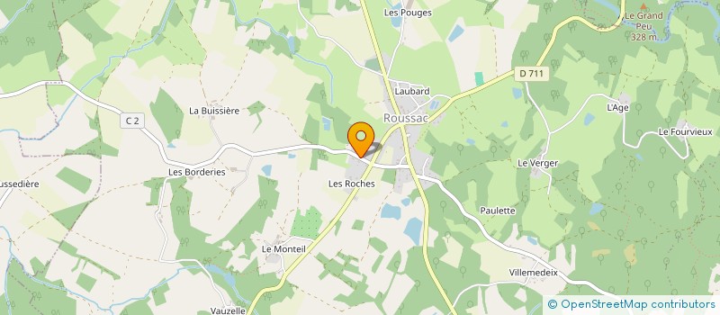 localisation de l'entreprise MADAME AUDREY FOUILLAT à SAINT-PARDOUX-LE-LAC