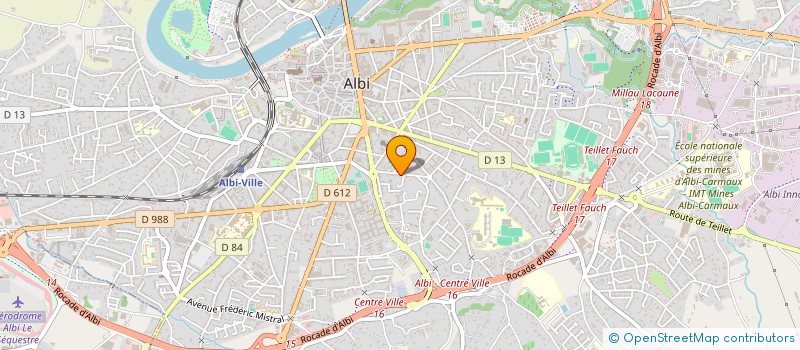 localisation de l'entreprise MADAME AUDREY FOUILLOUX ARNAUDIS à ALBI