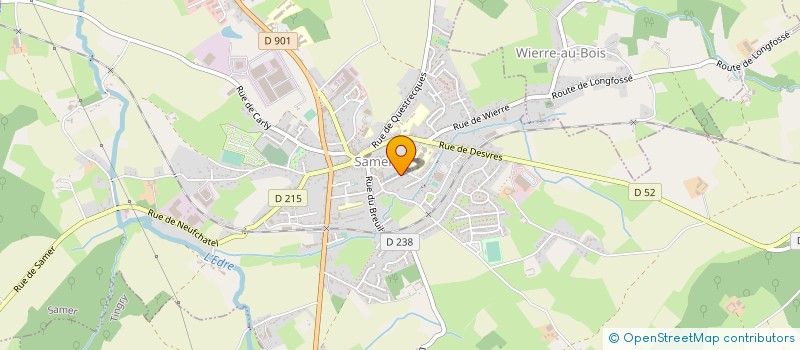 localisation de l'entreprise MADAME AUDREY FOURMEAU  SAMER