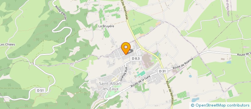 localisation de l'entreprise MADAME AUDREY FRADIN  SAINT-ALBAN-LES-EAUX