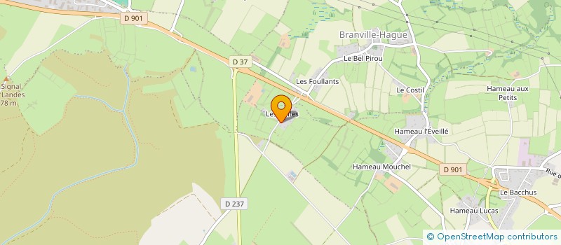 localisation de l'entreprise MADAME AUDREY FRANC  LA HAGUE