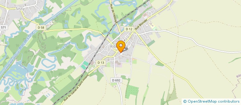 localisation de l'entreprise MADAME AUDREY FRANCELLE  RIBEMONT