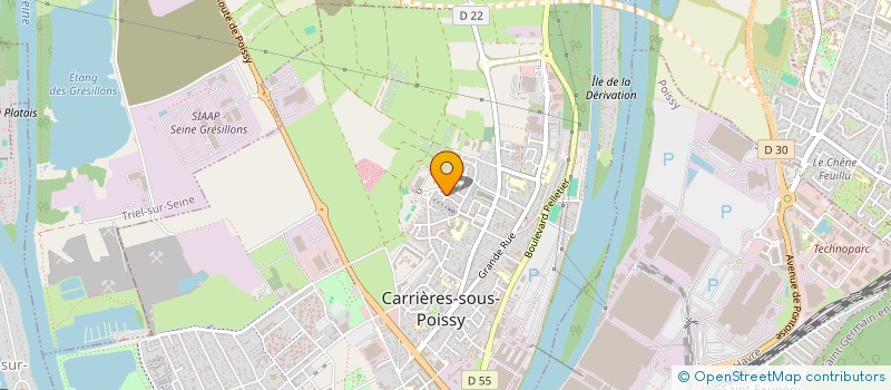 localisation de l'entreprise MADAME AUDREY FRANCOIS  CARRIERES-SOUS-POISSY