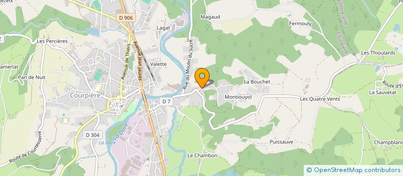 localisation de l'entreprise MADAME AUDREY FREGEAC à COURPIERE