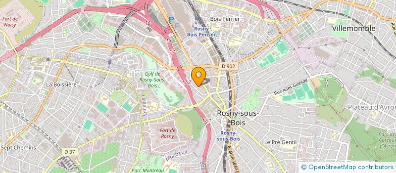 localisation de l'entreprise MADAME AUDREY GAILLARD à ROSNY-SOUS-BOIS