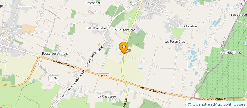 localisation de l'entreprise MADAME AUDREY GALLARD  BRAIN-SUR-ALLONNES