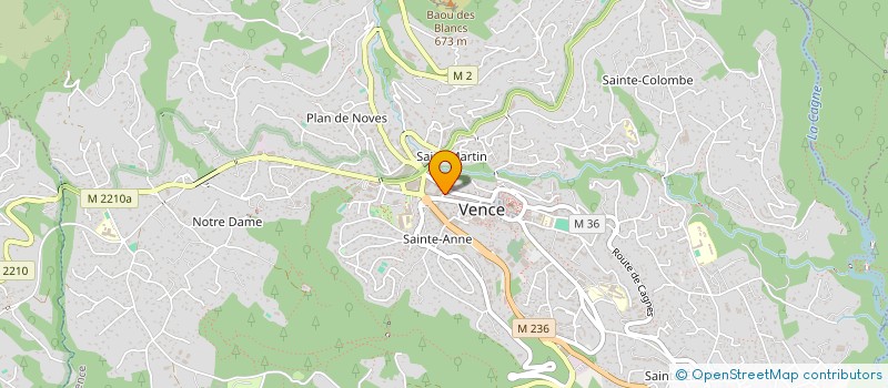 localisation de l'entreprise MADAME AUDREY GAMMACURTA  VENCE