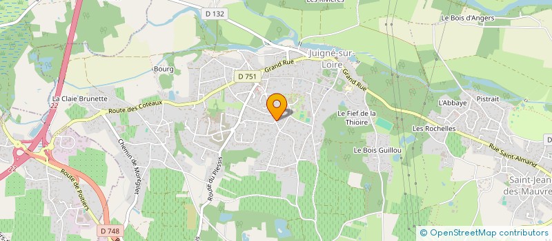 localisation de l'entreprise MADAME AUDREY GANNIER  LES GARENNES SUR LOIRE