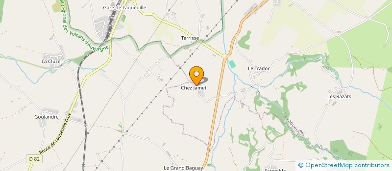 localisation de l'entreprise MADAME AUDREY GASTEAU  LAQUEUILLE