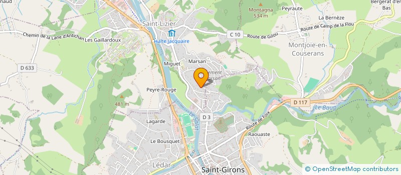 localisation de l'entreprise MADAME AUDREY GASTON à SAINT-LIZIER