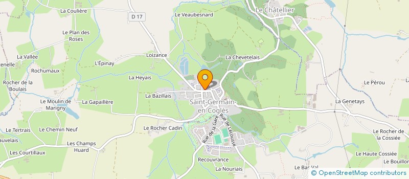 localisation de l'entreprise MADAME AUDREY GAUDRY  SAINT-GERMAIN-EN-COGLES