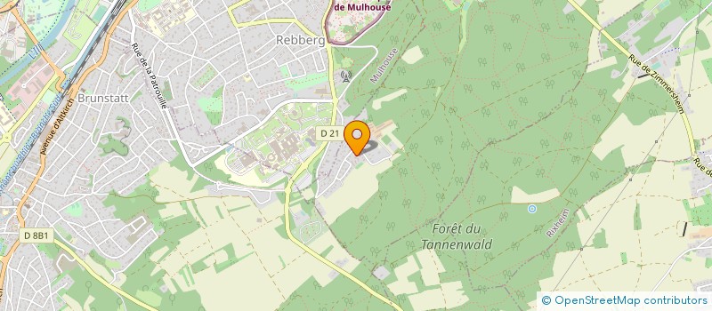 localisation de l'entreprise MADAME AUDREY GEISSMANN  RIEDISHEIM