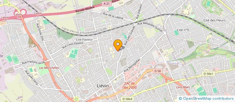 localisation de l'entreprise MADAME AUDREY GENEAU  LIEVIN