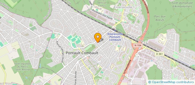localisation de l'entreprise MADAME AUDREY GENOT à PONTAULT-COMBAULT