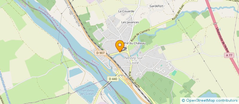 localisation de l'entreprise MADAME AUDREY GEORGES à NEUVY-SUR-LOIRE