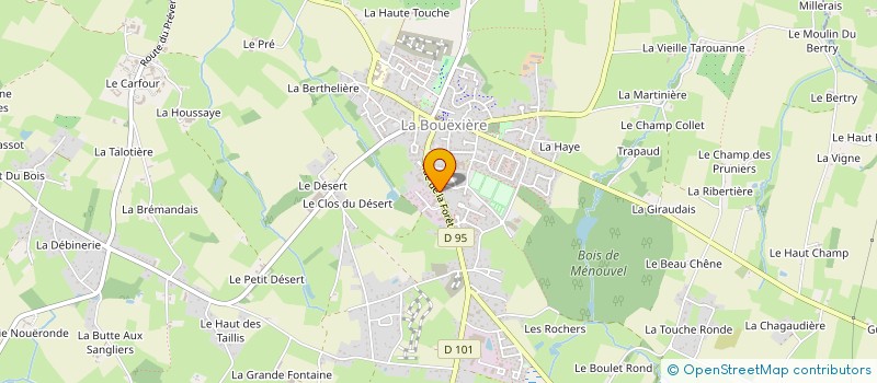 localisation de l'entreprise MADAME AUDREY GERARD  LA BOUEXIERE