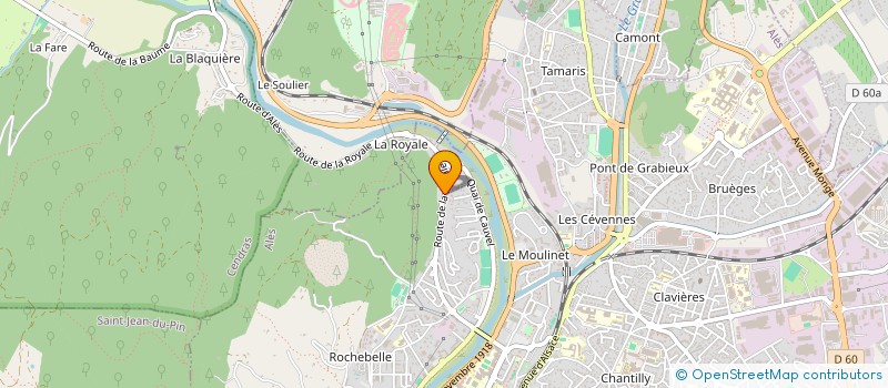 localisation de l'entreprise MADAME AUDREY GERDEREZ  ALES