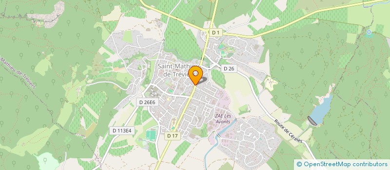 localisation de l'entreprise MADAME AUDREY GEREMY  SAINT-MATHIEU-DE-TREVIERS