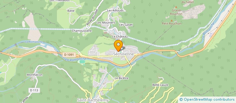 localisation de l'entreprise MADAME AUDREY GIAIME  SECHILIENNE