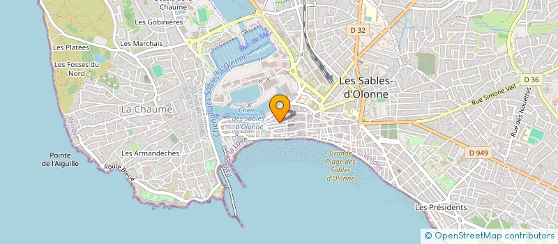 localisation de l'entreprise MADAME AUDREY GILBERT à LES SABLES D'OLONNE