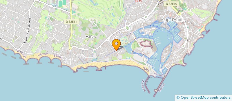 localisation de l'entreprise MADAME AUDREY GILLES  AGDE