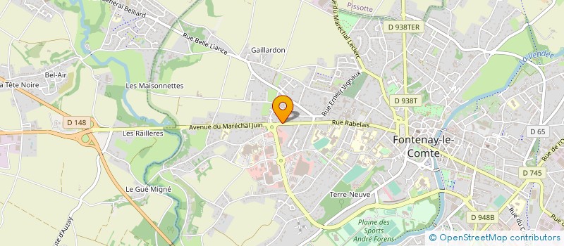 localisation de l'entreprise MADAME AUDREY GIRAUD à FONTENAY-LE-COMTE