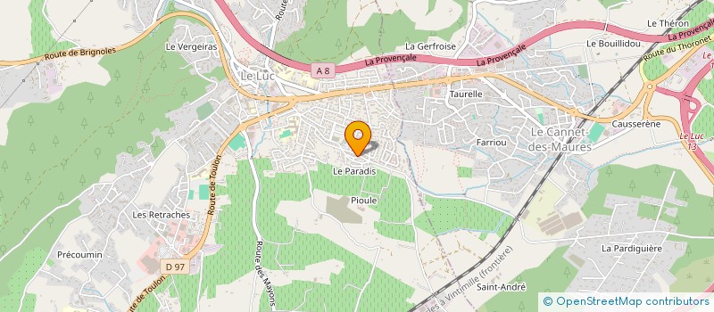 localisation de l'entreprise MADAME AUDREY GOBERT  LE CANNET-DES-MAURES