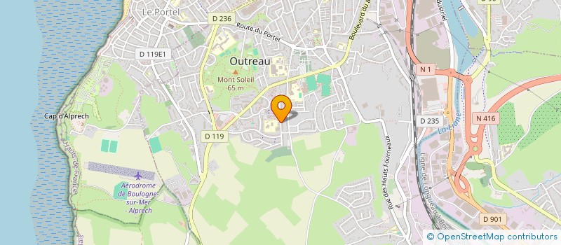 localisation de l'entreprise MADAME AUDREY GOFFART  OUTREAU