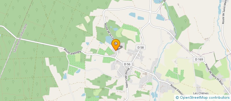 localisation de l'entreprise MADAME AUDREY GONZALEZ  SAINT-MARTIN-D'AUXIGNY