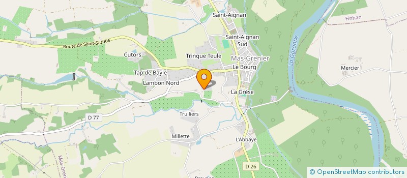 localisation de l'entreprise MADAME AUDREY GOTTIN  MAS-GRENIER