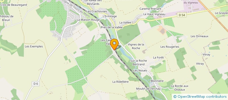localisation de l'entreprise MADAME AUDREY GOURON à SAINT-PATERNE-RACAN