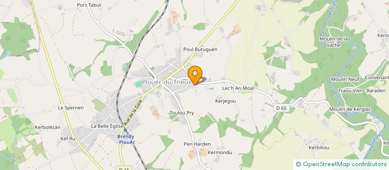 localisation de l'entreprise MADAME AUDREY GRALL  PLOUEC-DU-TRIEUX