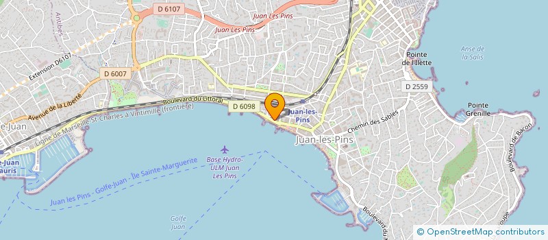 localisation de l'entreprise MADAME AUDREY GRANDJEAN à ANTIBES