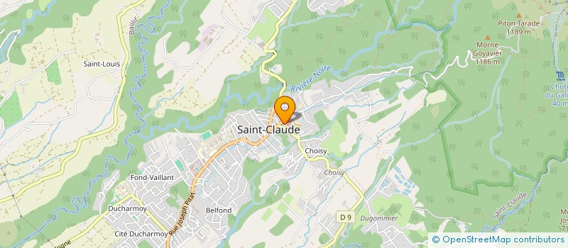 localisation de l'entreprise MADAME AUDREY GRANGER à SAINT-CLAUDE