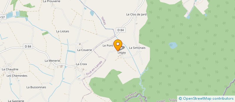 localisation de l'entreprise MADAME AUDREY GRIMAUD  TEILLAY