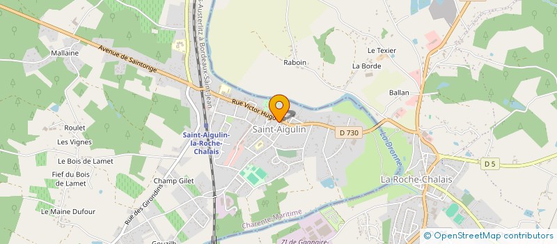 localisation de l'entreprise MADAME AUDREY GRIMAUD  SAINT-AIGULIN